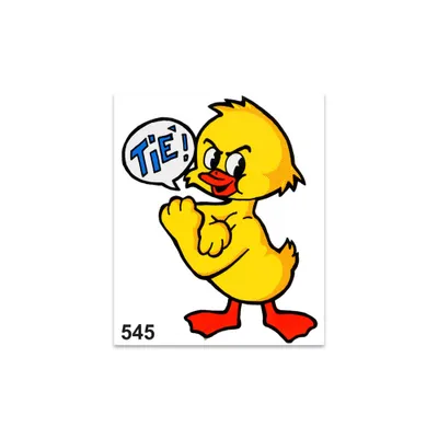 Image de Autocollant Tiè Duck 10 x 12 cm