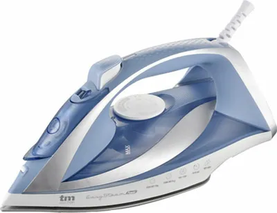 Obrázek produktu pro TM Electron TMPPL016, Suché i parní žehlení, Keramická žehlicí plocha, 1,9 m, 140 g/min, Modrá, Šedá, Bílá, 40 g/min