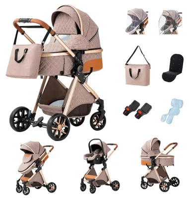 Obrázek produktu pro Dětská autosedačka, design 3 v 1, nízká hmotnost, nízká verze V9 KHAKI