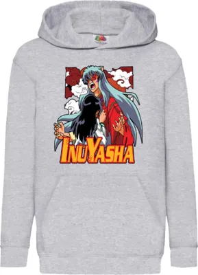 Produktbild von Kinder Kapuzenpullover Japan Manga Anime Comics Animation Inuyasha, 5-6 Jahr - 116 / Grau