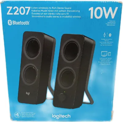 Image de Logitech Z207 - Haut-parleur - pour PC - 2.0 canaux - sans fil - Bluetooth - 5 watts (total) - Noir