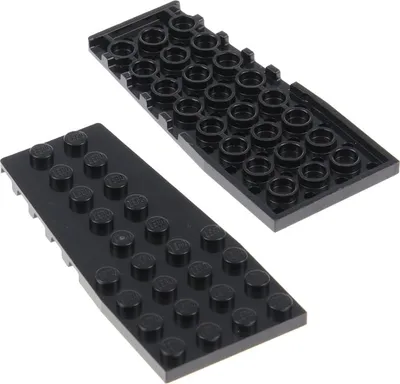 Produktbild von 2x Lego Keil Bau Platte 4x9 schwarz Kerben Flügel Tragfläche 75219 6290979 14181