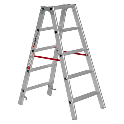 Produktbild von Euroline 20577 Stufenstehleiter 2x5 Stufen