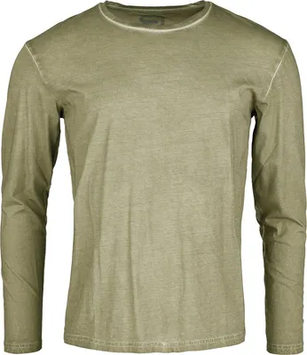 Produktbild von RED by EMP Herren olivfarbenes Langarmshirt im normalen Schnitt L
