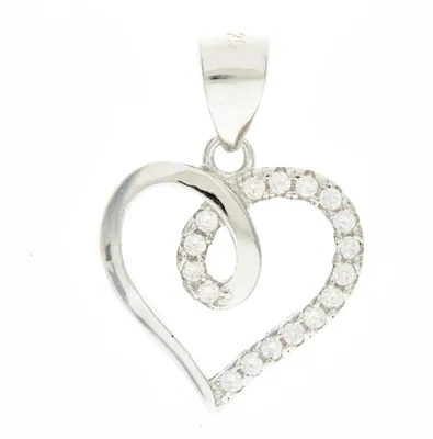 Image de Pendentif coeur en argent AGH95