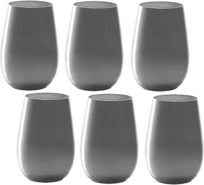 Zdjęcie produktu dla Szklanka Stölzle Elements 465 ml, srebrna, 6x