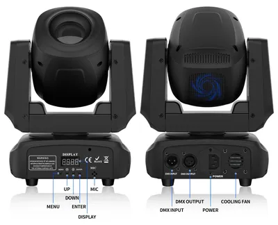 Produktbild von LED Moving Head Bühnenstrahler - 85W Gobo Spot - RGBW Beam - DMX512 11/13 Kanal - soundaktiv Auto/Master-Slave - EU Stecker
