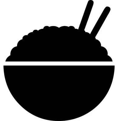 Productafbeelding van Krijtverf-tafelstickers – afwasbare wandstickers – rijstkom – 70 x 65 cm