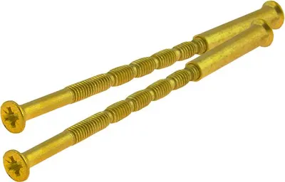 Obrázek produktu pro Sada šroubů, mosazná barva (2 ks), průměr 4, délka 8 cm
