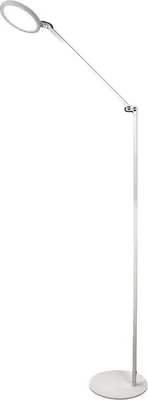 Produktbild von Regina - Verstellbare weiße LED-Stehleuchte aus Metall, H. 135 cm. Fabas Luce - Integriertes 9-W-LED-Licht, CCT (3000 K, 4000 K, 5000 K, 6000 K).