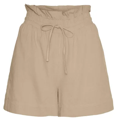 Produktbild von VERO MODA Damen Vmmymilo Hw Paperbag WVN Ga Shorts, Irish Cream, M EU