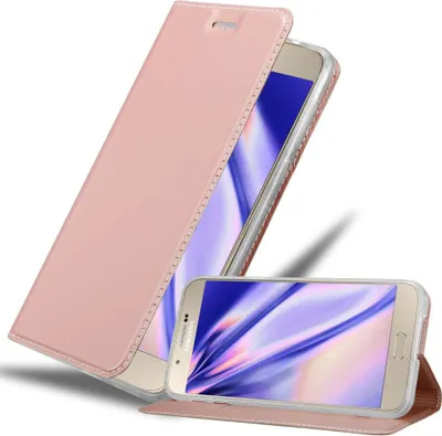 Zdjęcie produktu dla Cadorabo etui ochronne na telefon Samsung Galaxy A8 2015 w kolorze różowym Cover Etui Book Case Booklet
