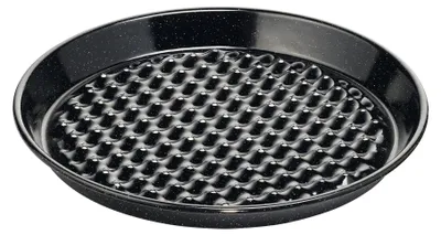 Cup-Barbecue mit Löchern, 32 cm, Schwarz, Emaille