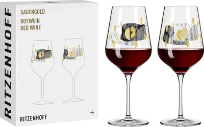 Produktbild von Sagengold Rotweinglas-Set #3, #4 Von Maike Schönebeck