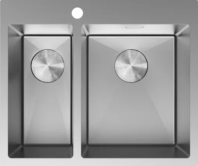Immagine prodotto di Mexen Flexo lavello in acciaio inox 1,5 vasche 610 x 510 mm, inox - 6446611500-01