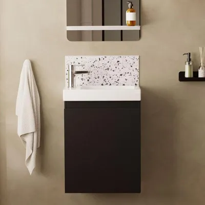 Image de Lave-mains LISA suspendu avec robinet chromé
