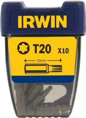 Produktbild von Torx-Schraubendreher-Bit 1/4' 25Mm 10 Stk T20 - I-10504353