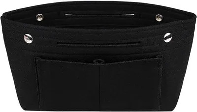 Produktbild von Famanu Handtaschen-Organizer aus Filz - mehrere Fächer - grau - geeignet für Handgepäck und Alltagstaschen