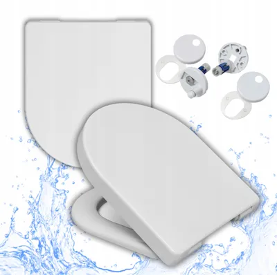 Produktbild von WC Sitz - Toilettensitz - für Villeroy & Boch O.novo - Weiß - 42,5 Cm X 37 Cm - Antibakteriell - Selbstschließend - Toilettendeckel