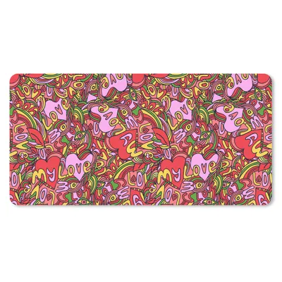 Produktbild von MuchoWow® Mauspad Mousepad Design - Herz - Valentinstag 60x30 cm - Mousepads - Maus Mat - Pad - Mausunterlage - Nachhaltig