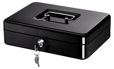 Produktbild von Geldkassette, 250 x 170 x 75 mm, schwarz