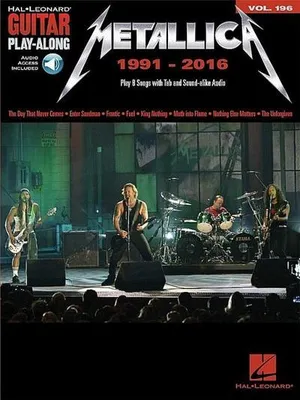 Obrázok produktu pre Metallica: 1991-2016 Guitar Play-Along Volume 196 Book/Online Audio