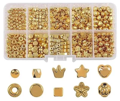 Imagen del producto de Cuentas doradas para manualidades