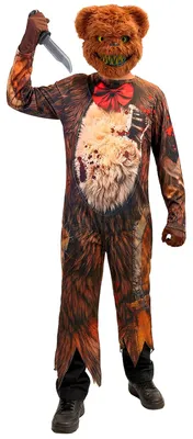 Productafbeelding van Kostuum van een zombie-knuffelbeer met masker, geschikt voor Halloween, maat: 164