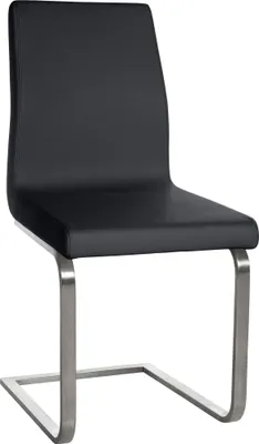 Immagine prodotto di CLP Sedia da pranzo Belfort con robusta struttura in acciaio inox, nero