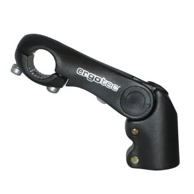 Immagine prodotto di ergotec 40085001 1-1/8 A-Head attacco manubrio Kobra Vario, lunghezza: 110 mm (-10/+60°), manubrio: 25,4 mm, alluminio, SL3, nero