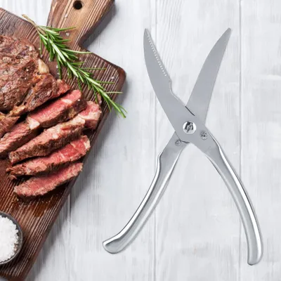 Obrázek produktu pro Nůžky na maso z nerezové oceli, nůžky na grilované maso, nůžky na kuřecí kosti