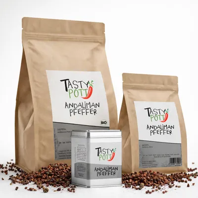 Produktbild von Tasty Pott Andaliman Pfeffer ganz - im Beutel - 100g