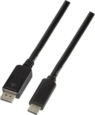 Produktbild von LogiLink USB-C - DisplayPort Anschlusskabel 1,8 m schwarz