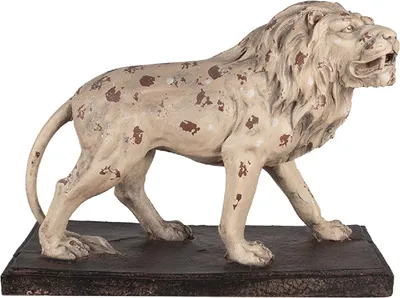 Productafbeelding van Clayre & Eef 5MG0030 Decoratieve leeuw, 55x23x40 cm, beige/bruin