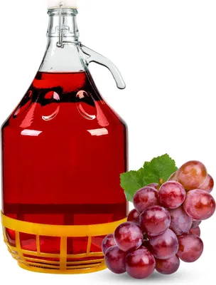 Zdjęcie produktu dla Gąsior 5l balon dama na wino, nalewki, soki w koszyku z korkiem mechanicznym
