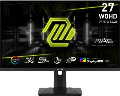 Produktbild von Gaming-Monitor MAG 274QRFDE, Schwarz, 27 Zoll, WQHD, IPS, 180 Hz, 1 ms