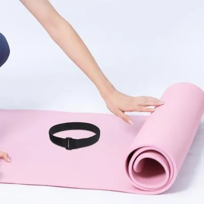 Produktbild von 12 verstellbare Mattenschlingen aus Nylon als multifunktionale Yogaträger für Yoga- und Gymnastikmatten