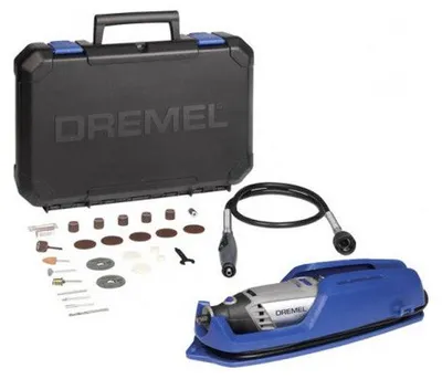 Image de Outil Rotatif Multifonction DREMEL F0133000JP 130W avec 1 Adaptation 25 Accessoires, 10 000-33 000 tr/min