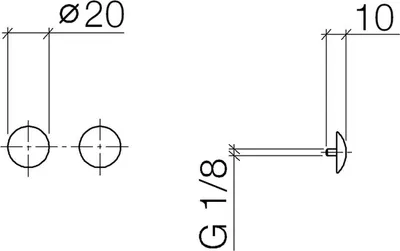 Produktbild von Dornbracht 12801970-09 Zierkappen für Perfecto Serienneutral