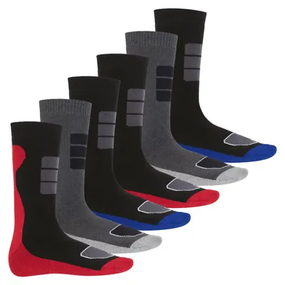 Produktbild von Footstar Herren Wintersocken Socken Frottee mit Thermo Effekt 6er Pack - Mehrfarbig 39-42
