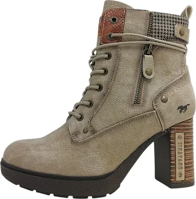 Immagine prodotto di Stivali da donna Mustang, color beige, adatti al tempo libero