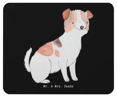 Produktbild von Mr. & Mrs. Panda Mouse Pad Jack Russel Terrier Lebensretter - Schwarz - Geschenk, pc mausunterlage, computermatte, Mousepad, computer, Mauspad