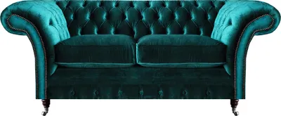 Immagine prodotto di Divano Chesterfield design verde divano a due posti arredamento mobili imbottiti