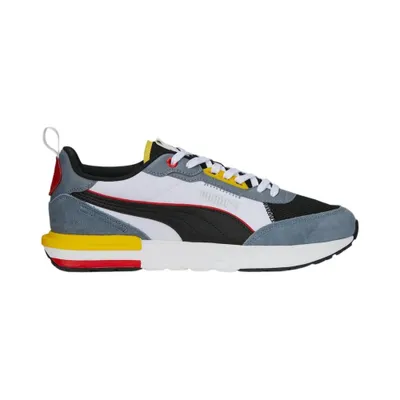 Produktbild von Puma Herren R22 Sneaker Schnürer Grau Schwarz Weiß Obermaterial Textil