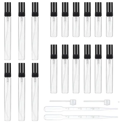 Imagen del producto de TRANKIELO® - Atomizadores de vidrio para perfumes – 3/5/10 ml – Recargables – Antifugas – Perfectos para viajes