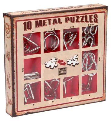 Image de Set de puzzles en métal Eureka - 10 Set de puzzles en métal - Rouge (disponible uniquement en présentoir 52473355)