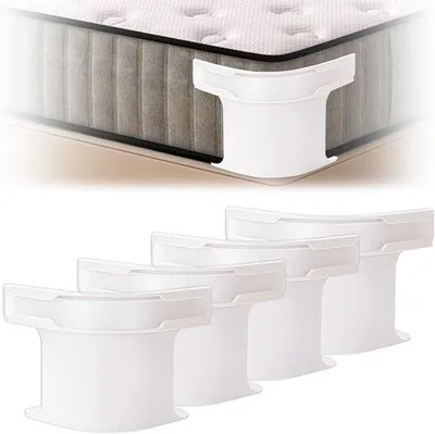 Productafbeelding van Bedlakenhouders - Hoeslakenclips Lakenklemmen - Net Bed Creëren - Vergrendelingsstrips - 4 stuks - Niet gespecificeerd