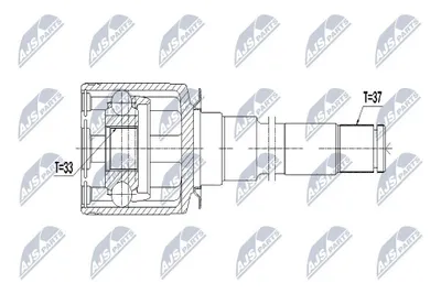 Produktbild von NTY Gelenksatz Antriebswelle Vorne Rechts passend für MERCEDES-BENZ R-Klasse (W251, V251) NPW-ME-054
