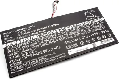Produktbild von vhbw Akku kompatibel mit Alcatel One Touch Plus 10', OT-8085 Tablet Pad (5700 mAh, 3,85 V, Li-Polymer)