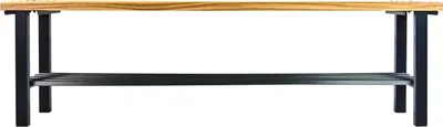 ADB Sitzbank Umkleidebank Garderobenbank 1500mm m.Schuhrost L1500xB400xH420mm 312444 40721 4050049407212